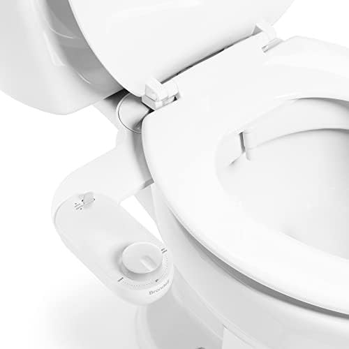 Thin profile adjustable bidet seat attachment