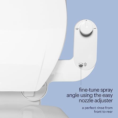 Thin profile adjustable bidet seat attachment — photo 4