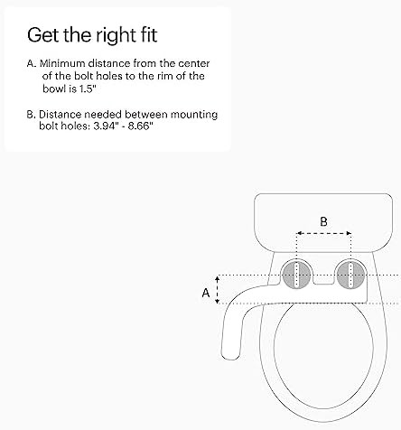 Thin profile adjustable bidet seat attachment — photo 5