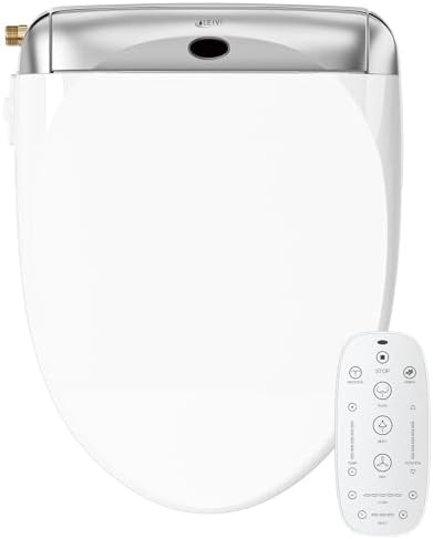 Round electric bidet seat with remote