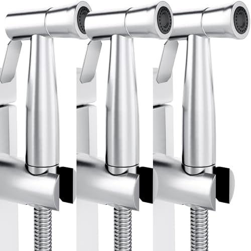 Three pack stainless bidet sprayers