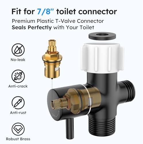Arofa matte black handheld bidet sprayer — photo 5