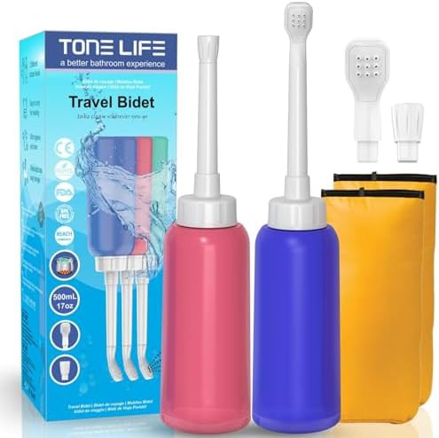 Tonelife blue pink travel bidet 500ml