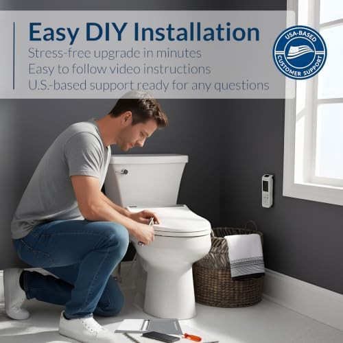 Modern round bidet seat with dryer — photo 5