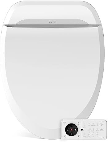 Modern elongated bidet seat with dryer