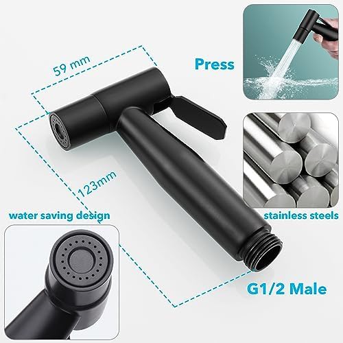 Handheld bidet sprayer with 9.8ft long hose — photo 5