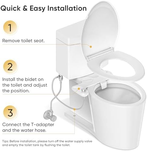 Ultra slim dual nozzle bidet attachment — photo 4