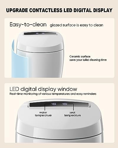 Elongated smart toilet with warm water sprayer — photo 3