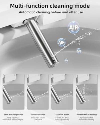 Elongated smart toilet with warm water sprayer — photo 5