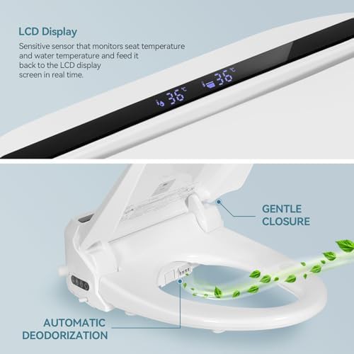 White elongated seat with remote control — photo 4