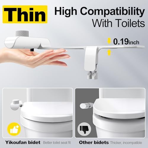 Ultra slim dual nozzle bidet attachment — photo 5