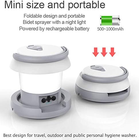 Collapsible travel bidet with soothing night light — photo 3