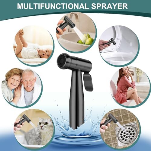 Stainless steel handheld bidet sprayer set — photo 4