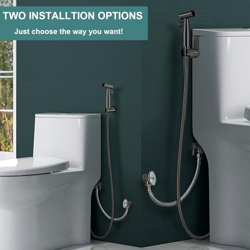 Stainless steel handheld bidet sprayer set — photo 5