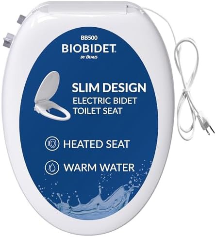 Heated electric bidet seat with night light