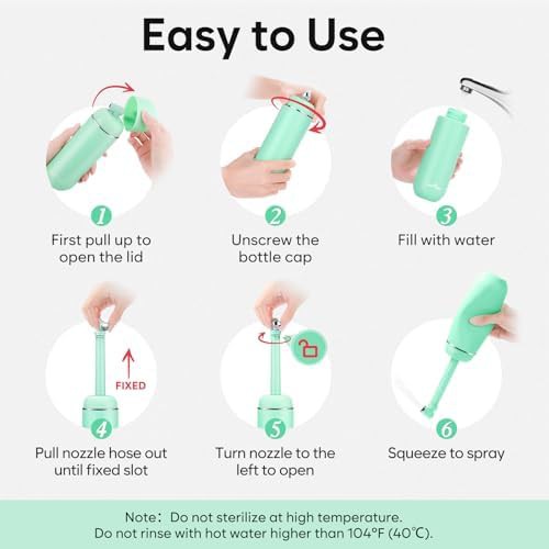 Green portable peri bottle for postpartum — photo 4
