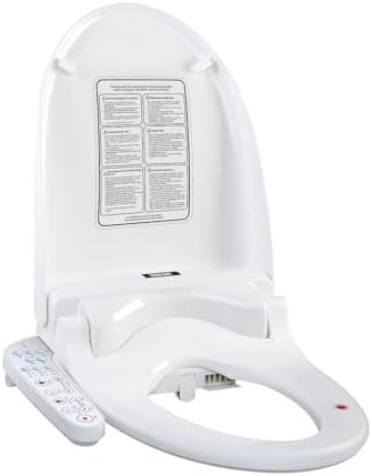 White elongated bidet with night light