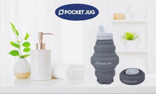 Gray expandable silicone portable bidet — photo 4