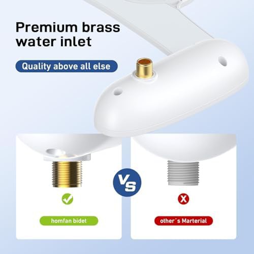 Chrome bidet attachment with dual knobs — photo 5