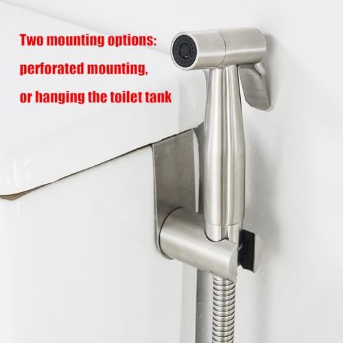 Stainless steel handheld bidet sprayer holder — photo 4