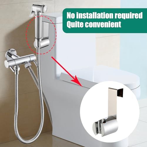 Stainless steel handheld bidet sprayer holder — photo 5