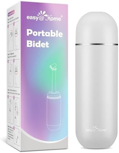 Grey handheld non-electric travel bidet