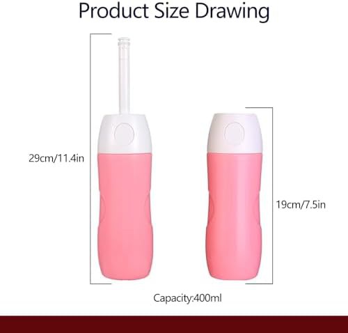 Pink portable bidet with angled nozzle — photo 5