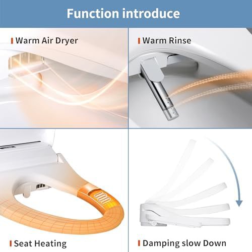 Elongated electric bidet with armrest control — photo 3