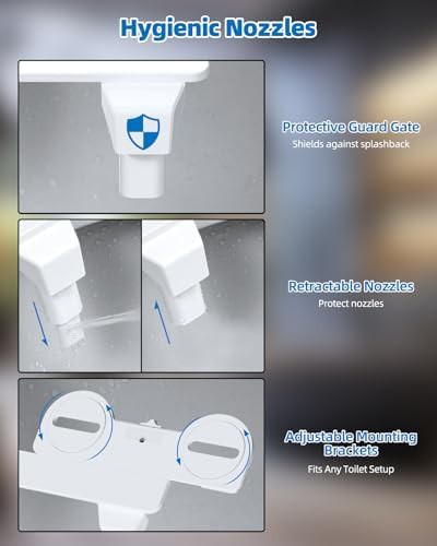 Slim self cleaning bidet with dual nozzles — photo 5