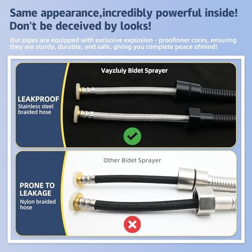 Matte black handheld bidet sprayer attachment — photo 3