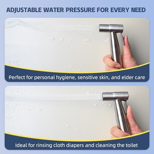 Stainless steel handheld bidet sprayer two pack — photo 3