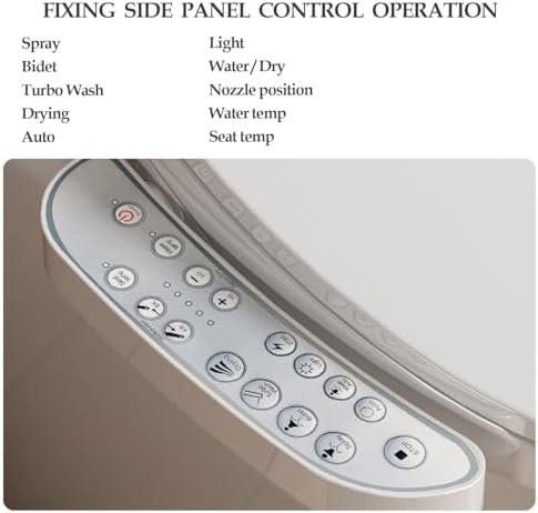 XCQQ electric heated bidet toilet seat round s8r — photo 3