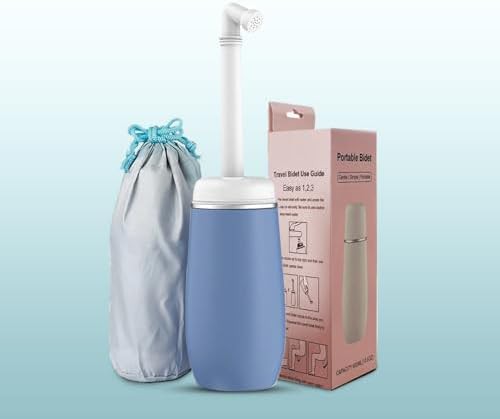 Blue portable travel bidet 400 ml — photo 3