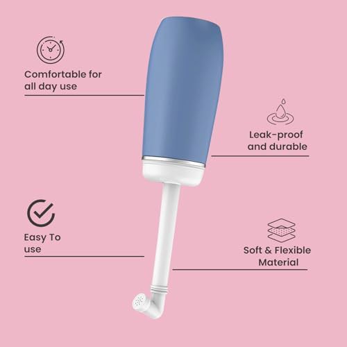 Blue portable travel bidet 400 ml — photo 4