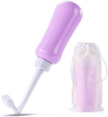 Purple handheld travel bidet bottle