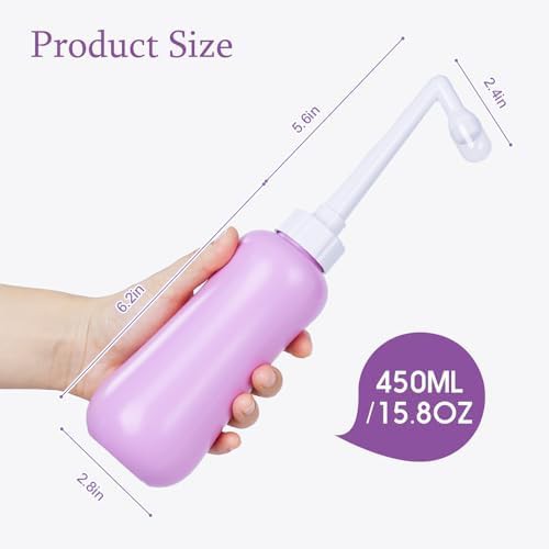 Purple handheld travel bidet bottle — photo 3