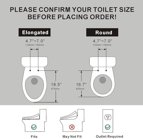 XCQQ electric heated bidet toilet seat elongated s9bl — photo 3