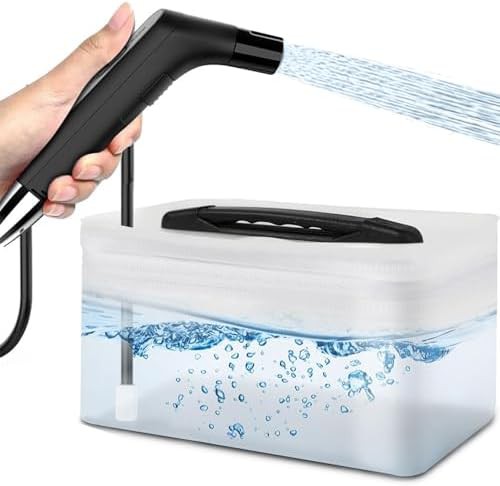 Portable electric bidet with 2.3L tank