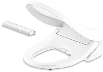 Electric round bidet seat with remote