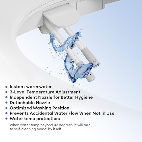 Heated smart bidet seat for elongated toilets — photo 4