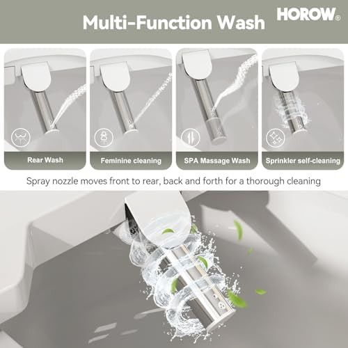 Horow one piece toilet with electric bidet — photo 3