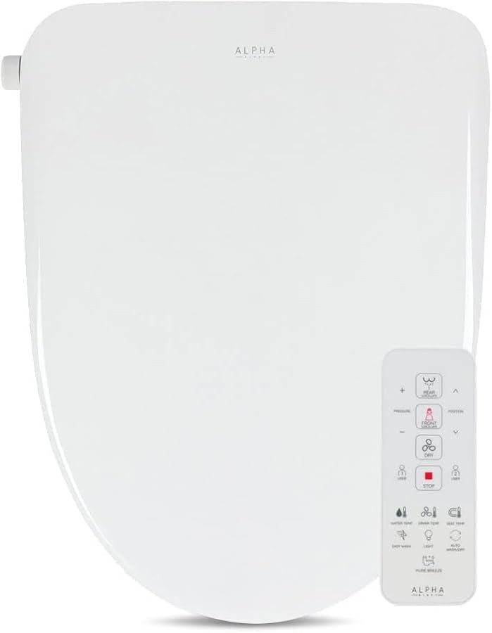 Alpha UX Pearl round white bidet seat — photo 3