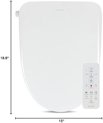 Alpha UX Pearl round white bidet seat — photo 4