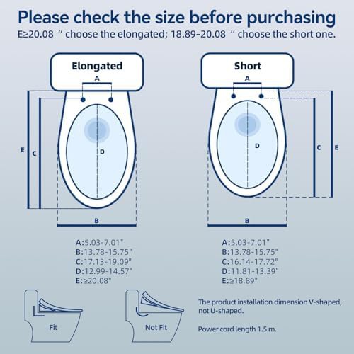 Elongated bidet seat with side touch panel — photo 3