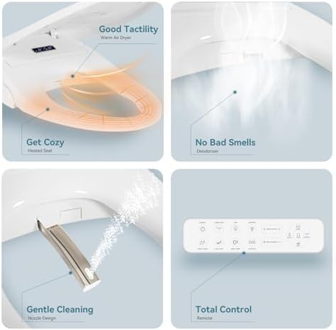 Heated bidet seat for V-shaped elongated toilets — photo 5
