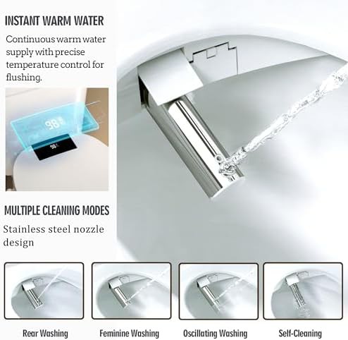 Round warm water bidet seat model O80KR — photo 3