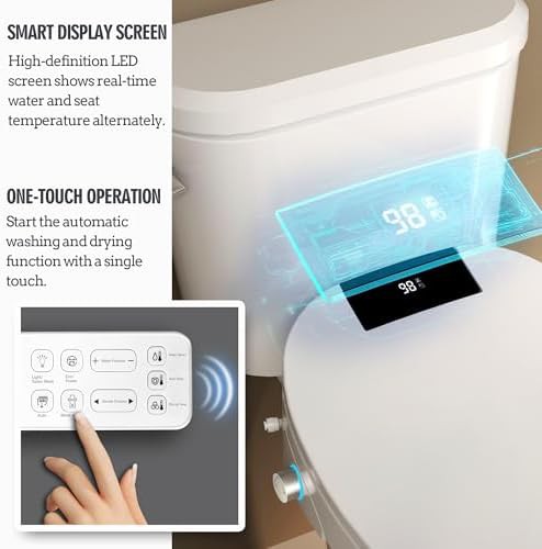 Round warm water bidet seat model O80KR — photo 4