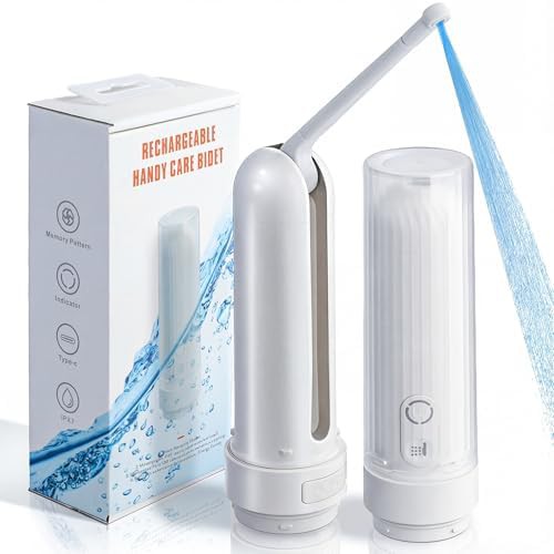 Rechargeable electric portable travel bidet