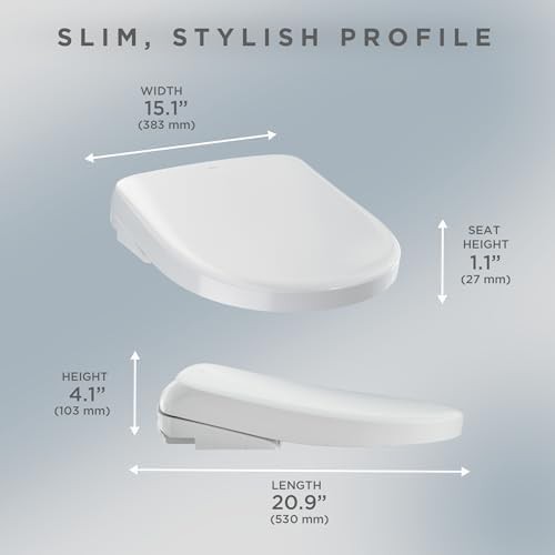 Toto S7A round cotton white electronic bidet seat — photo 5