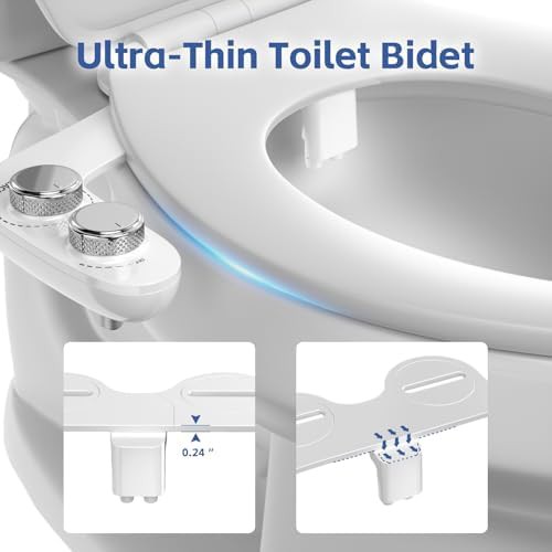 Ultra slim chrome dial white bidet — photo 4